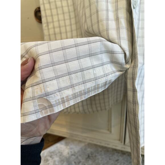 The North Face Mens Casual Striped Short Sleeve Button Down Size Large Cotton - Picture 4 of 7